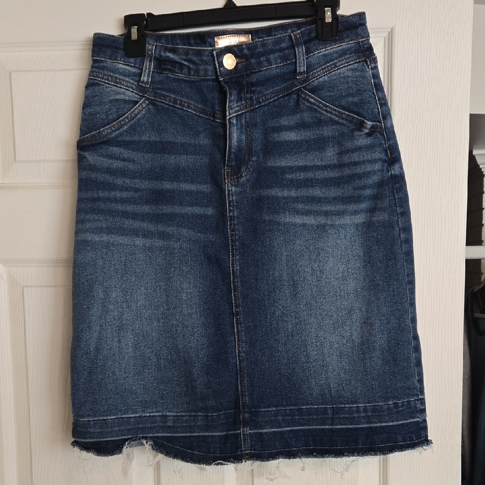 💙👖Kut from the Kloth Dark Blue Denim Midi Skirt